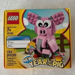 LEGO Year of the Pig Set - Pink and Gray